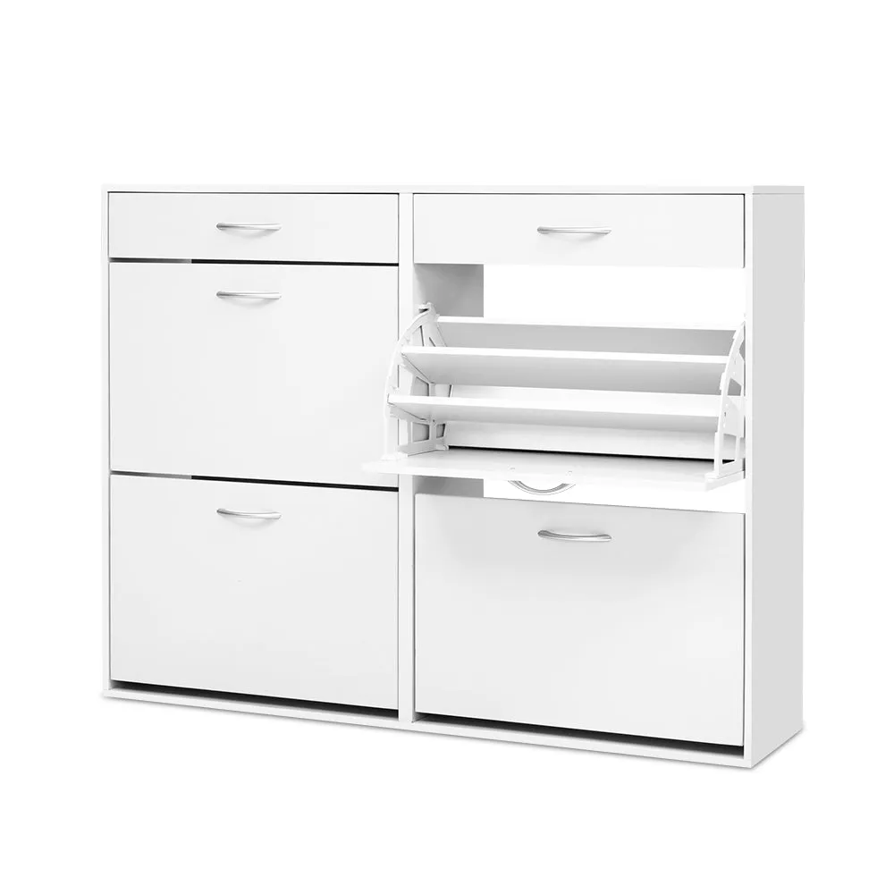 36-Pair Adjustable Shoe Cabinet with Drawers - Artiss