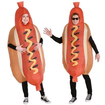 Adult Inflatable Hot Dog Costume |  1 ct