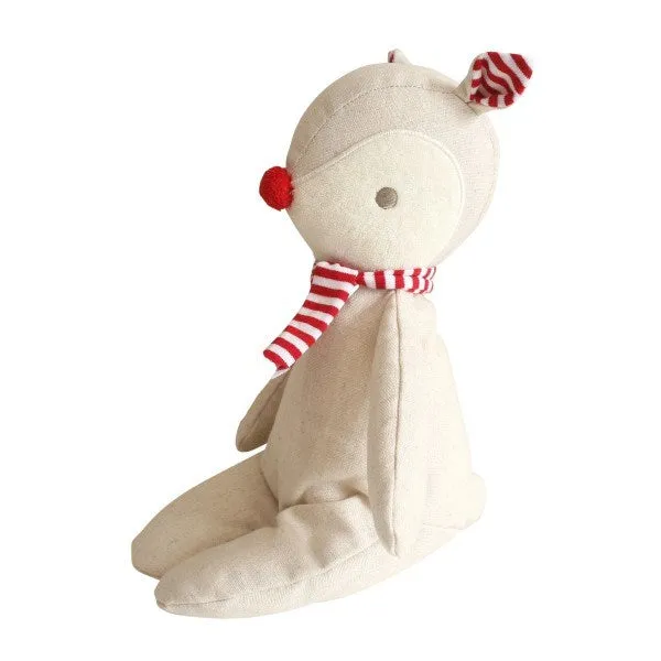 Alimrose Baby Rudolph 20cm- Linen Red