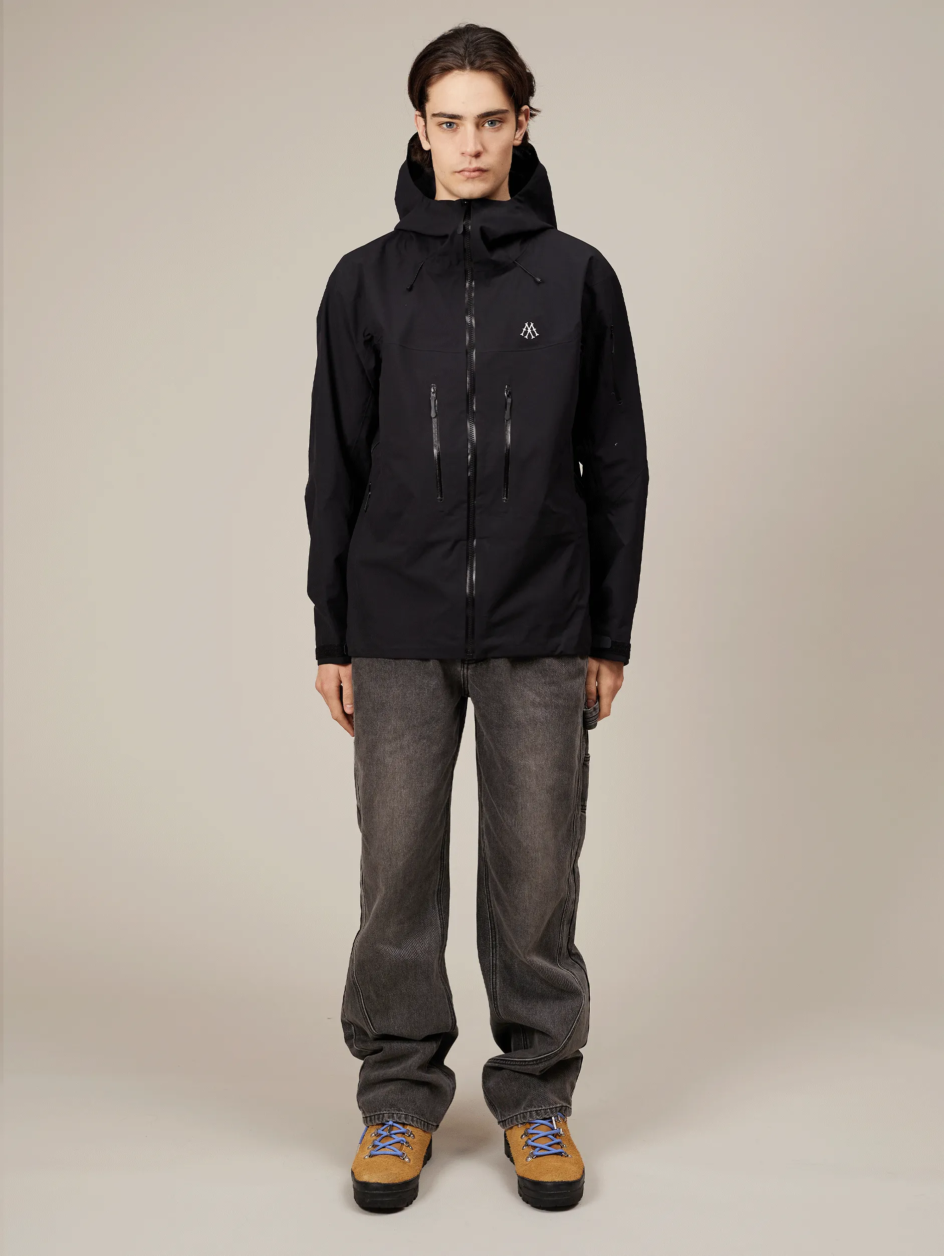 ALPHA RAIN JACKET "BLACK"