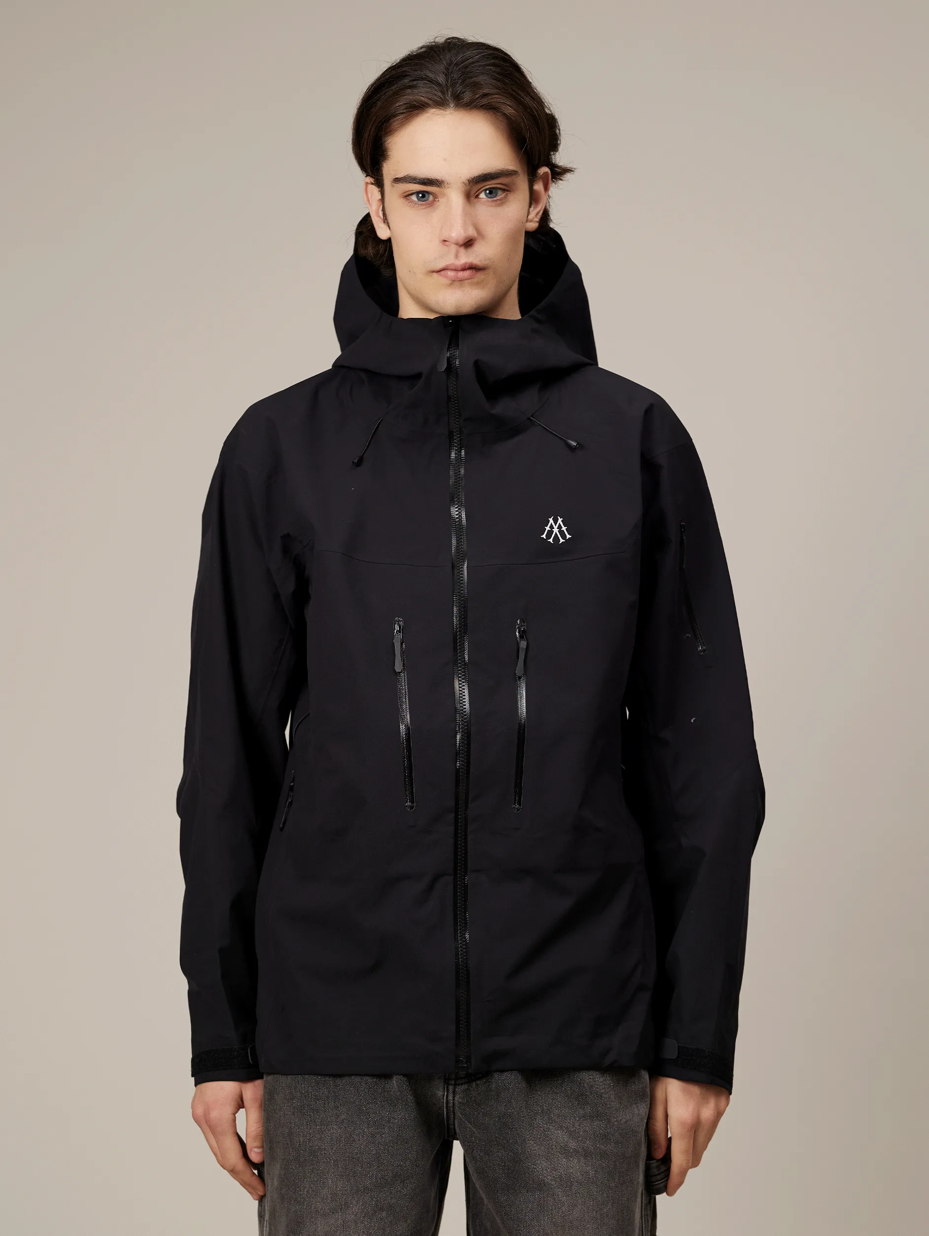 ALPHA RAIN JACKET "BLACK"