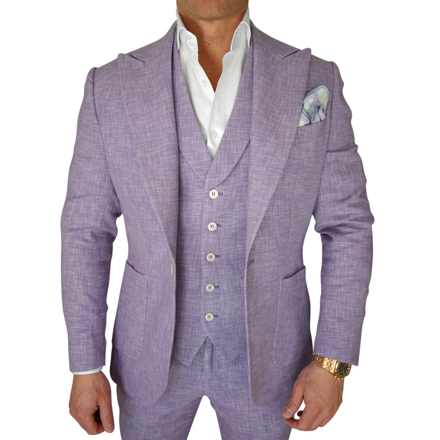 Amethyst Lino Tweed Jacket @ The Vault