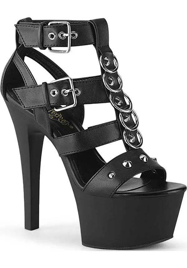 ASPIRE-658 [Black] | PLATFORM HEELS [PREORDER]