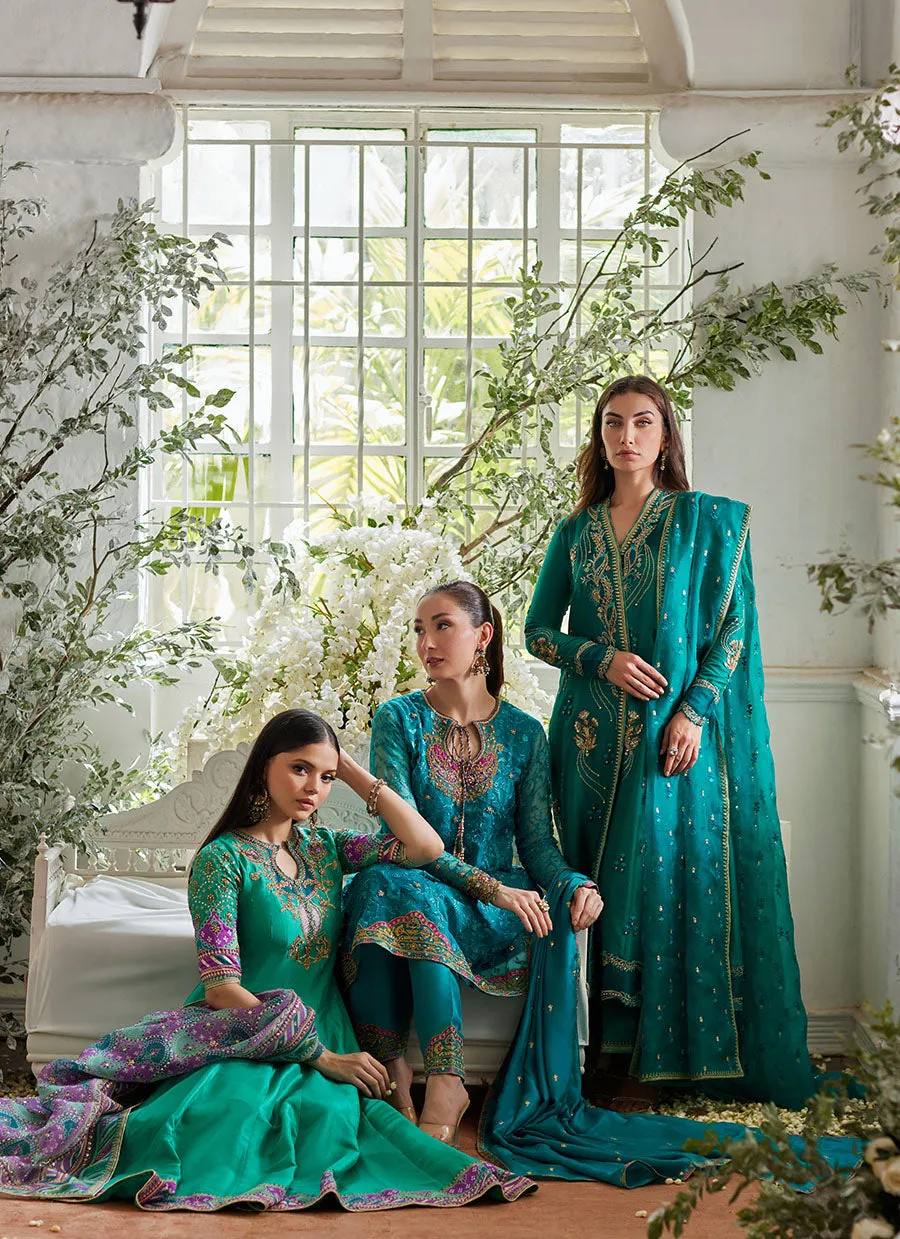 Ayda Sea Green Shirt and Dupatta