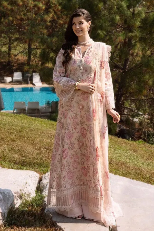 Bareeze 3 PC Emb Lawn Suit-BZ-106