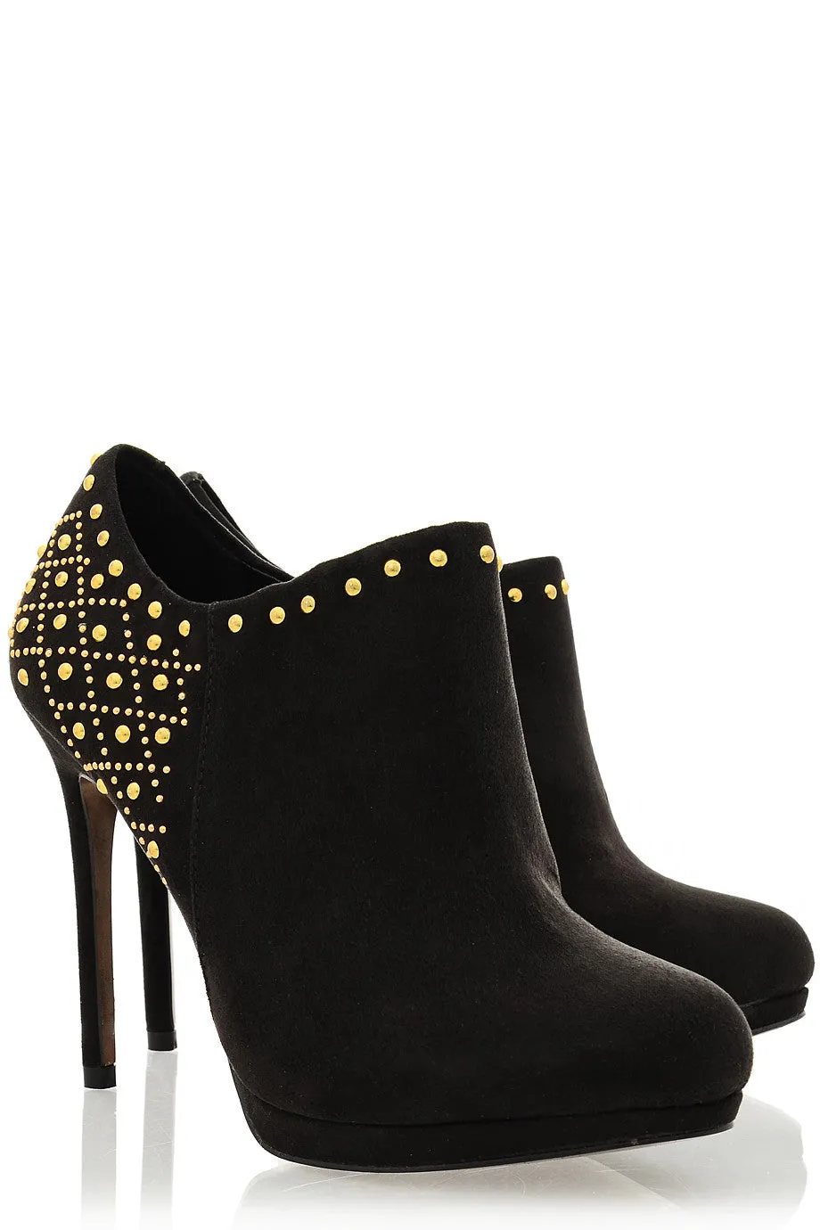 BLINK EVEY Black Studded Ankle Boots