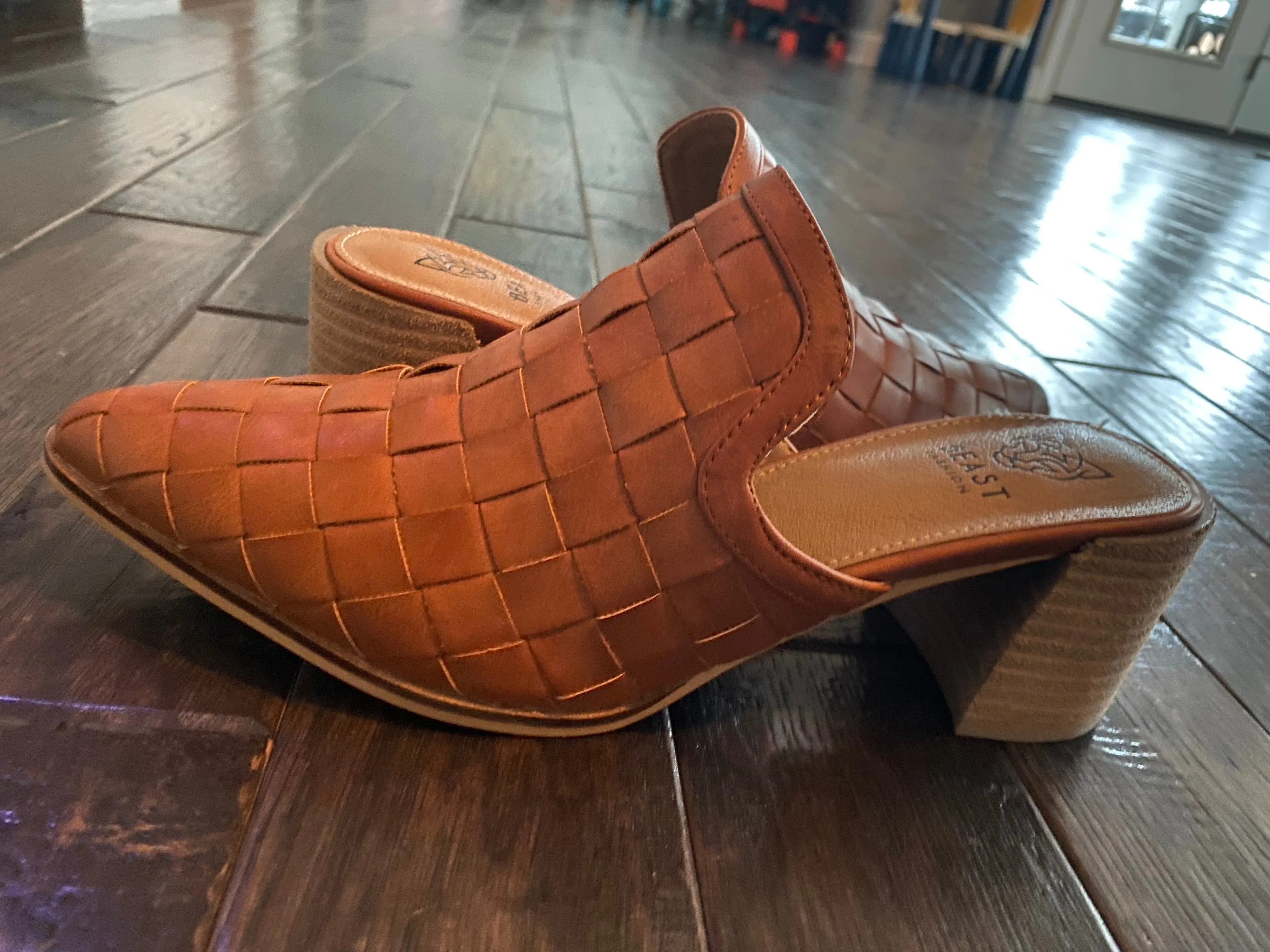 Block heel loafer