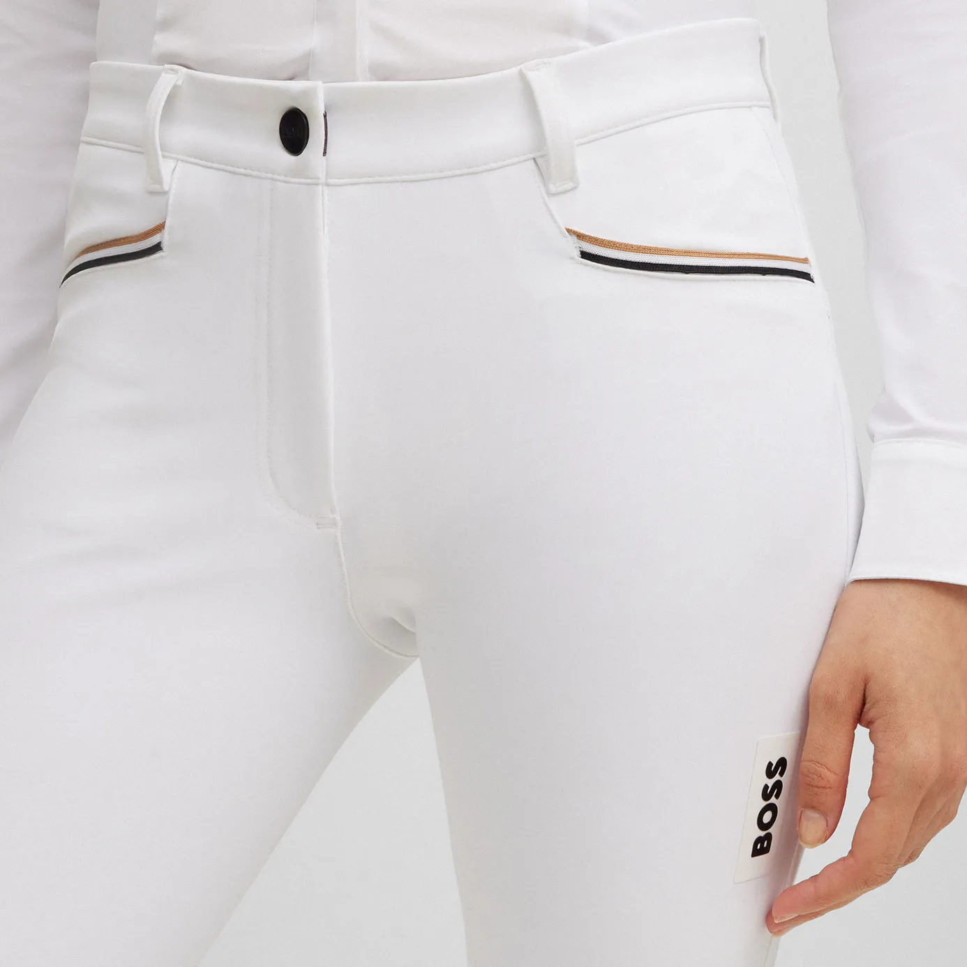 BOSS Equestrian Hazel Knee Grip Breeches - White