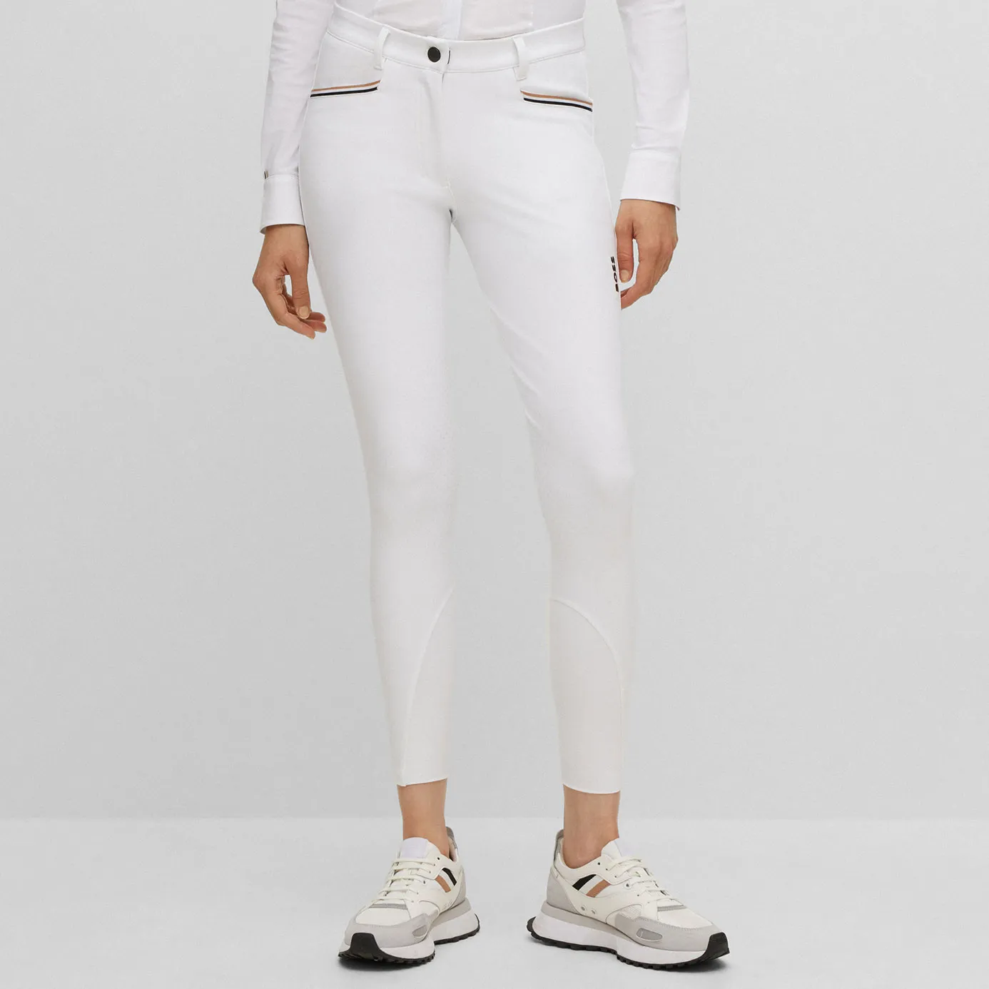 BOSS Equestrian Hazel Knee Grip Breeches - White