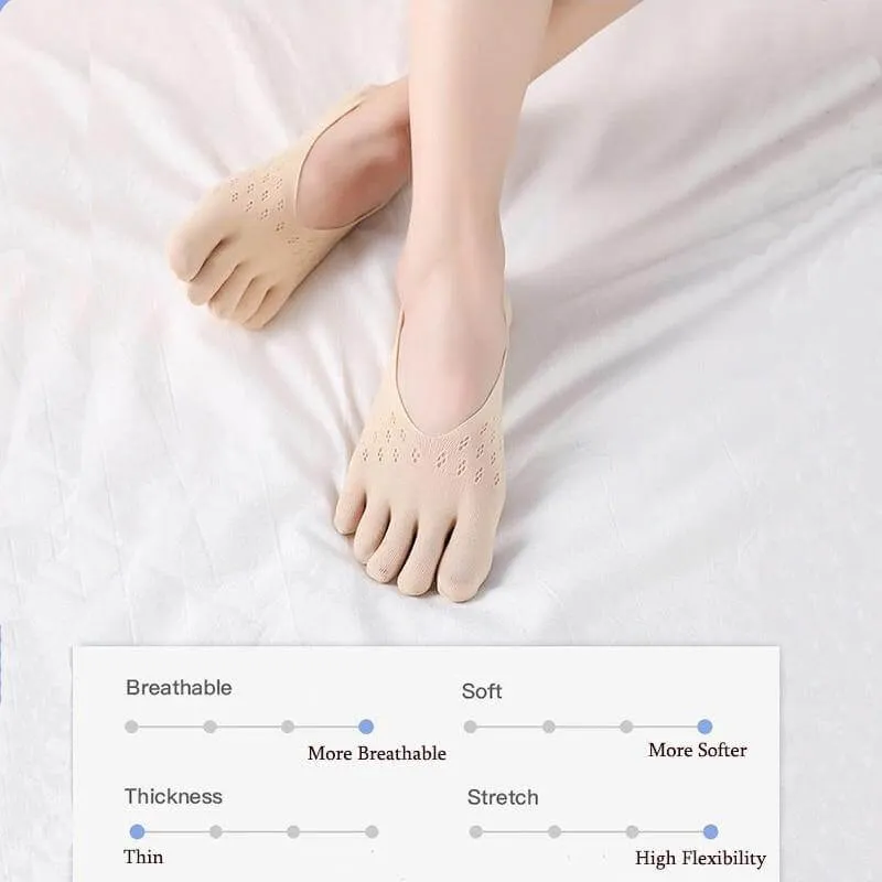 Breathable Invisible Five-finger Socks