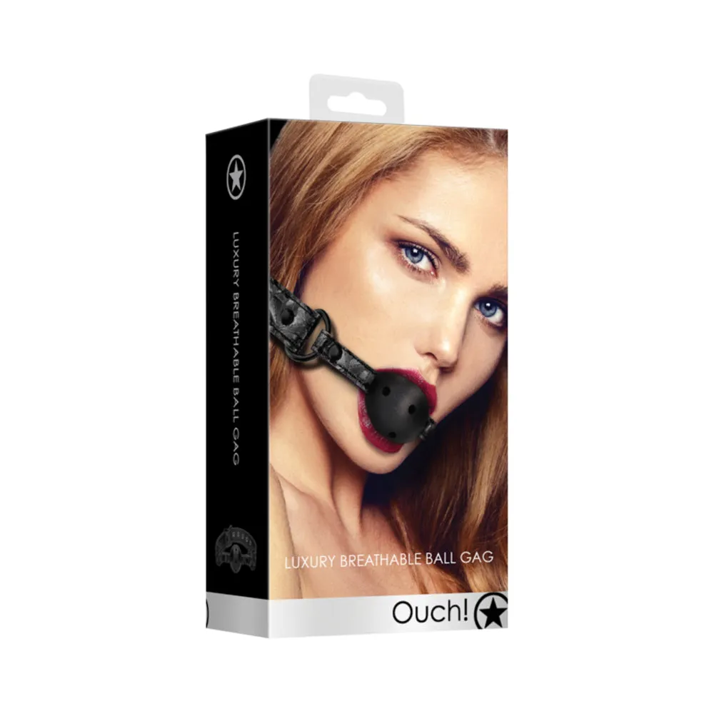 Breathable Luxury Ball Gag - Burgundy