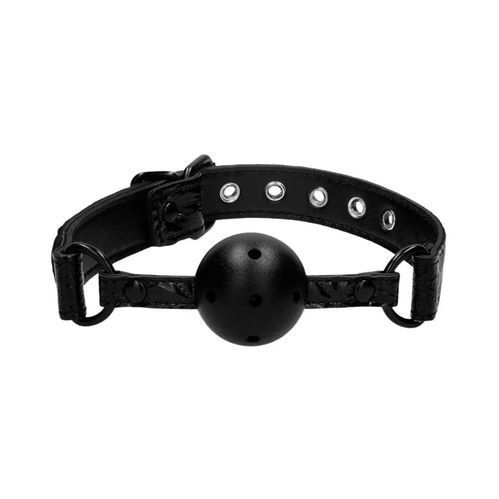 Breathable Luxury Ball Gag - Burgundy