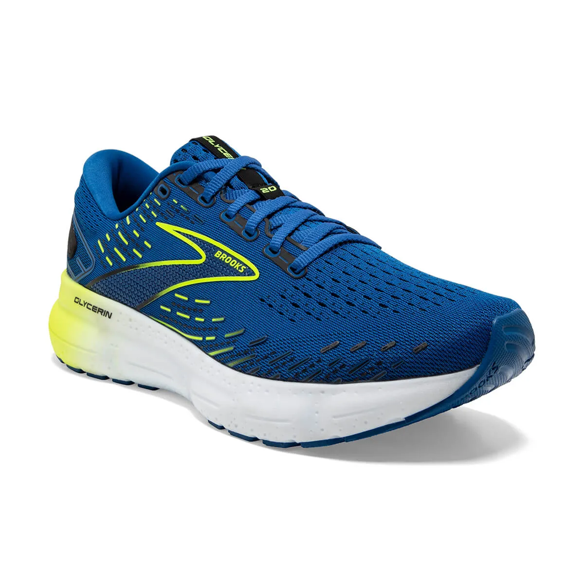 Brooks Glycerin 20 Mens | Blue/nightlife/white