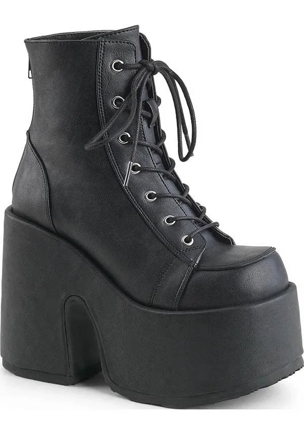 CAMEL-203 [Black] | PLATFORM BOOTS [PREORDER]