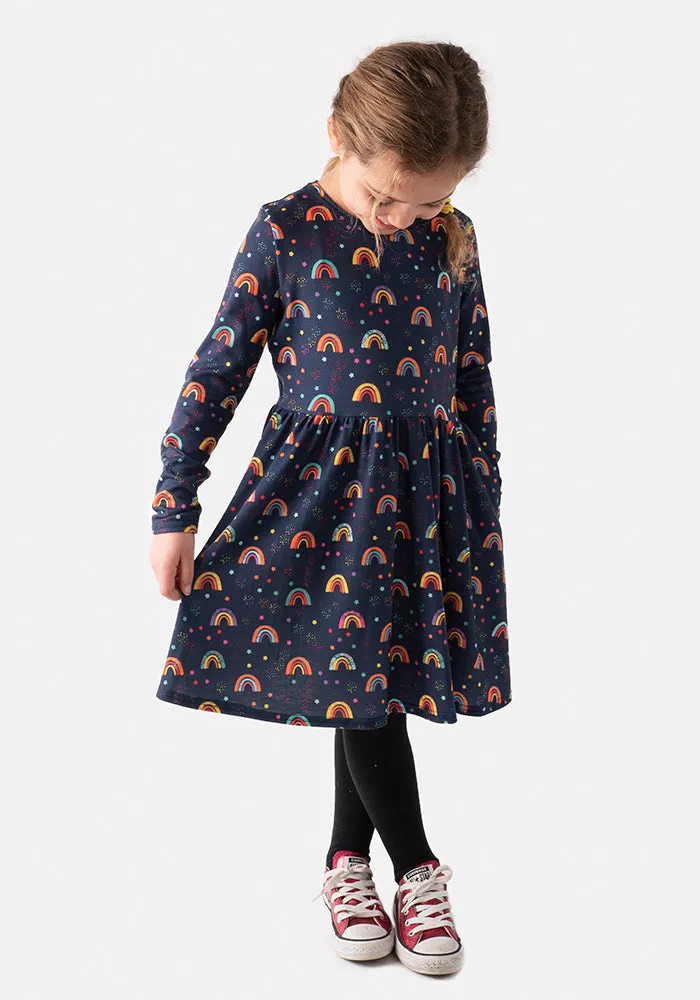 Children's Rainbow Print Dress (Dorothy)