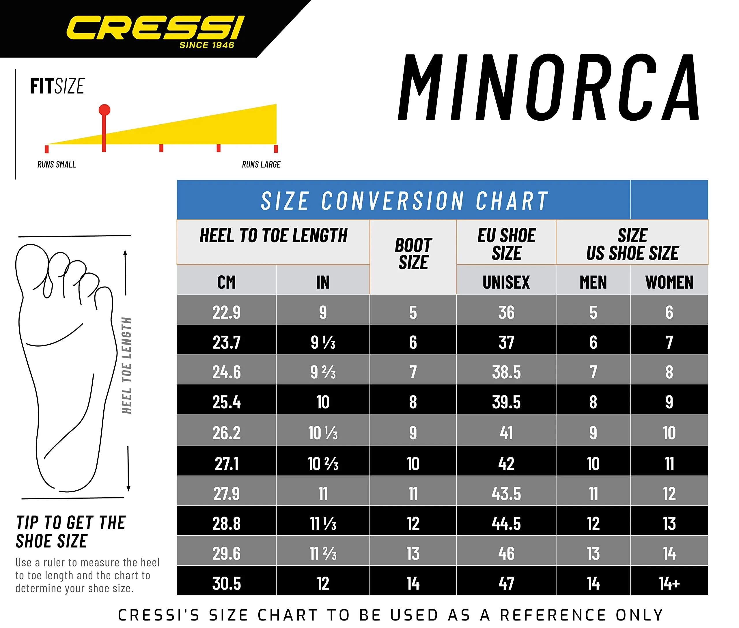 Cressi Minorca 3mm Dive Boot