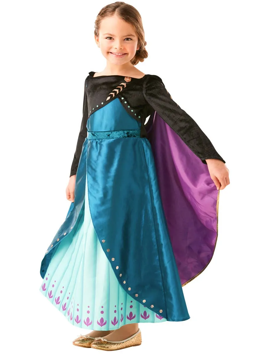 Frozen 2 Epilogue Girls Premium Queen Anna Costume