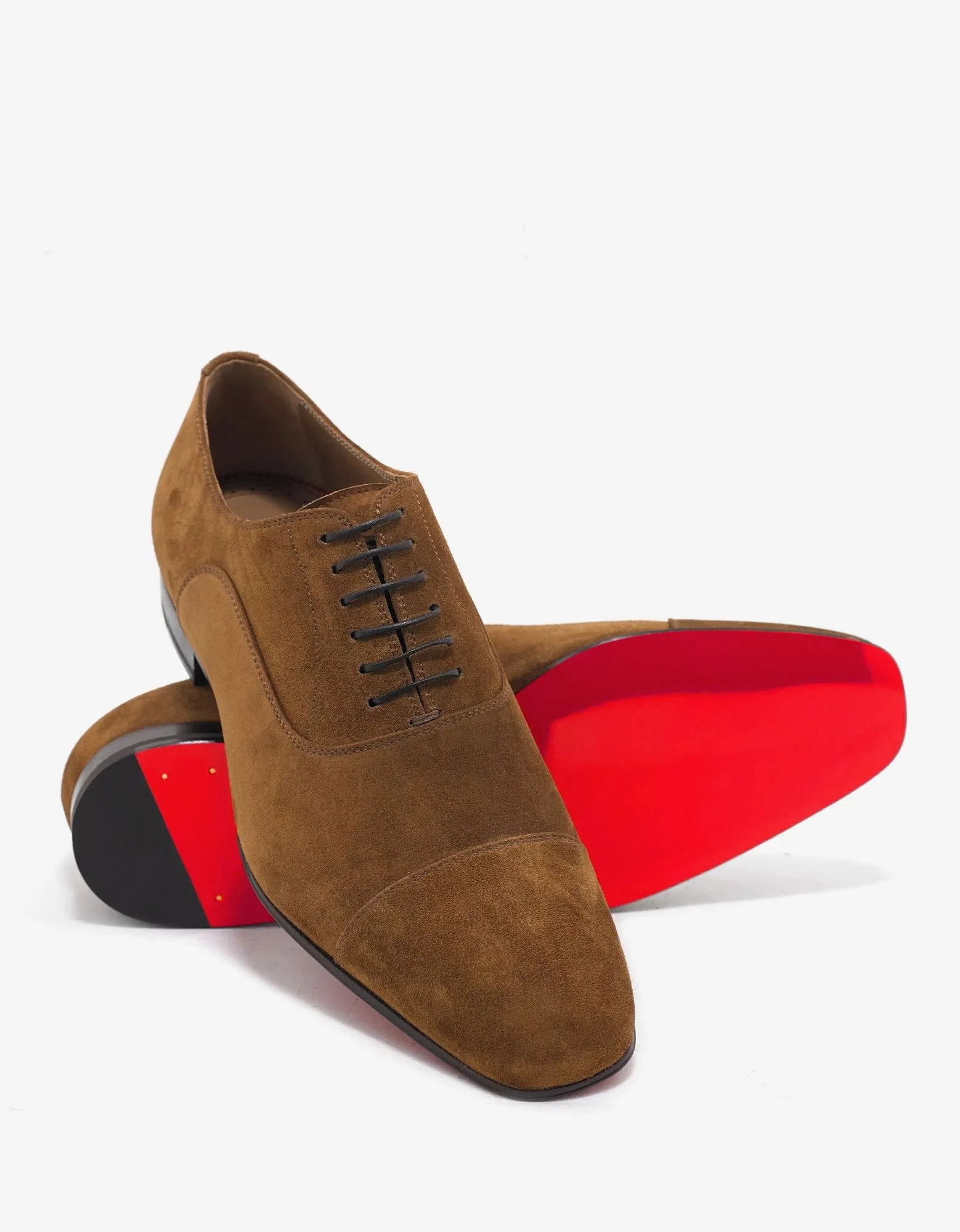 Greggo Flat Nounours Tan Suede Leather Oxford Shoes -