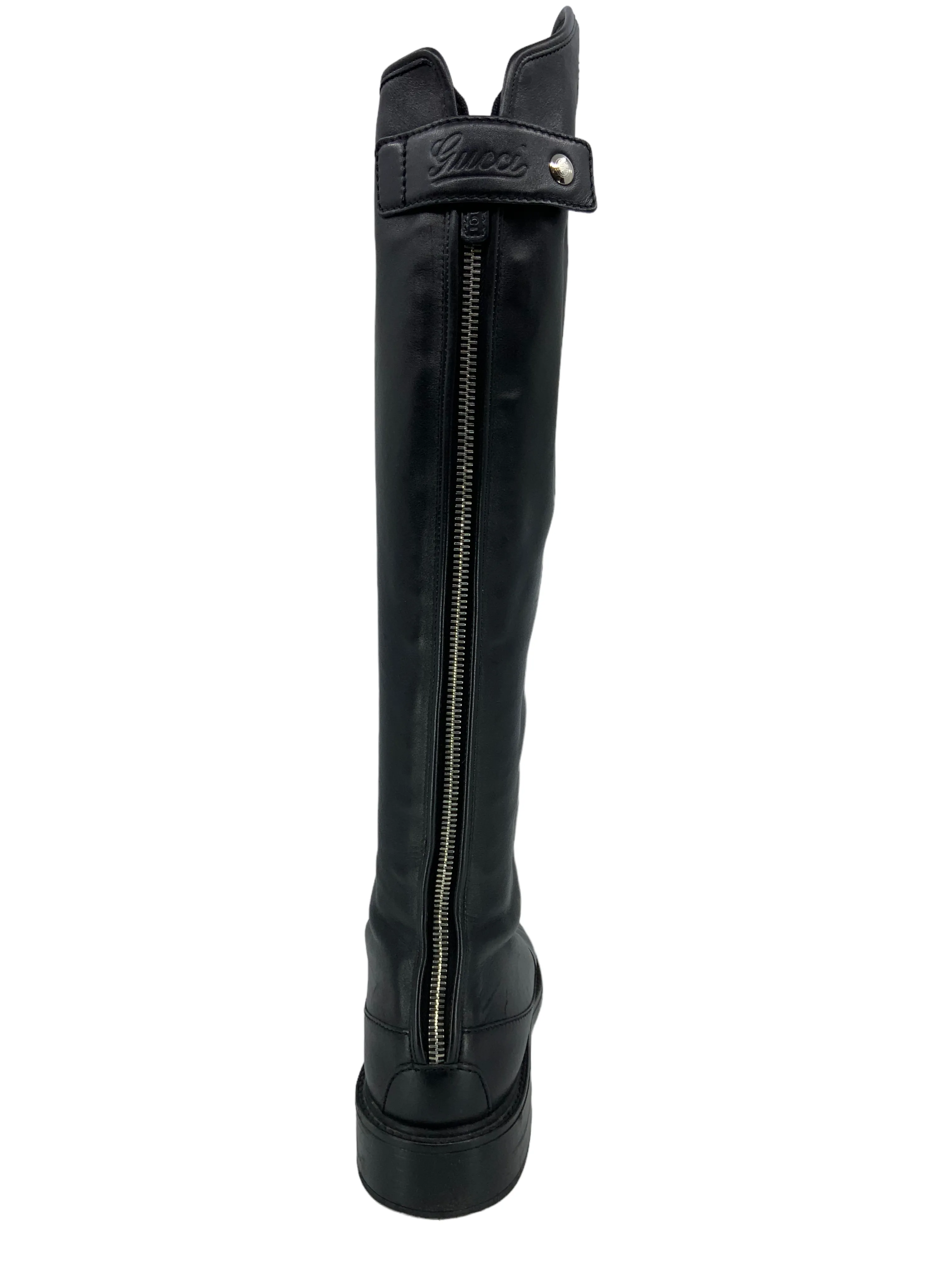 GUCCI Leather Knee High Boots Size 8.5