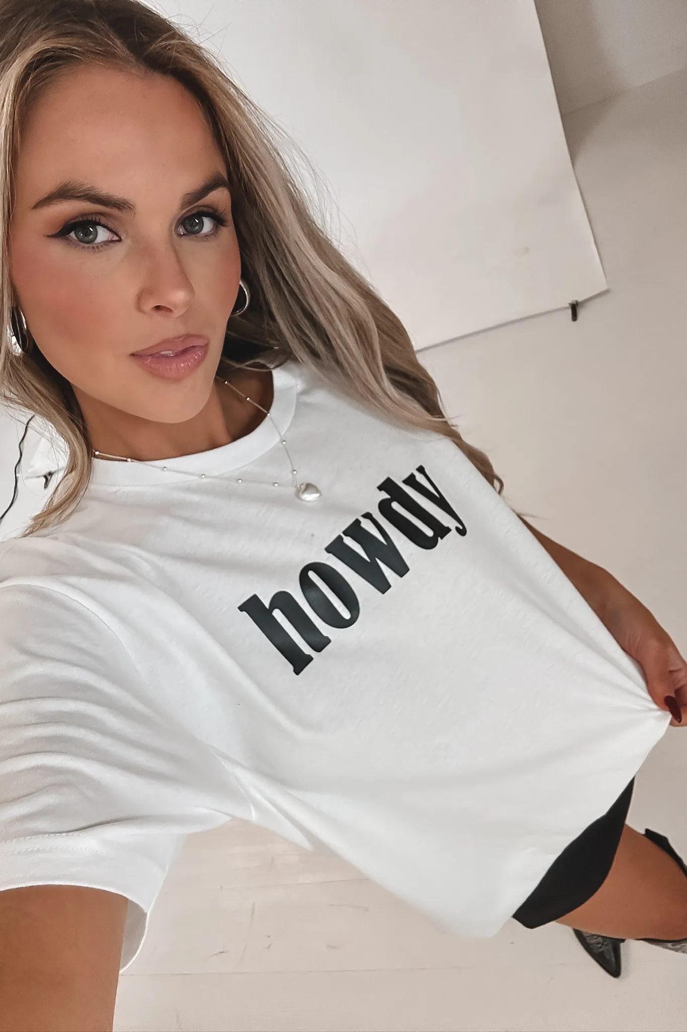 Howdy White Graphic Tee