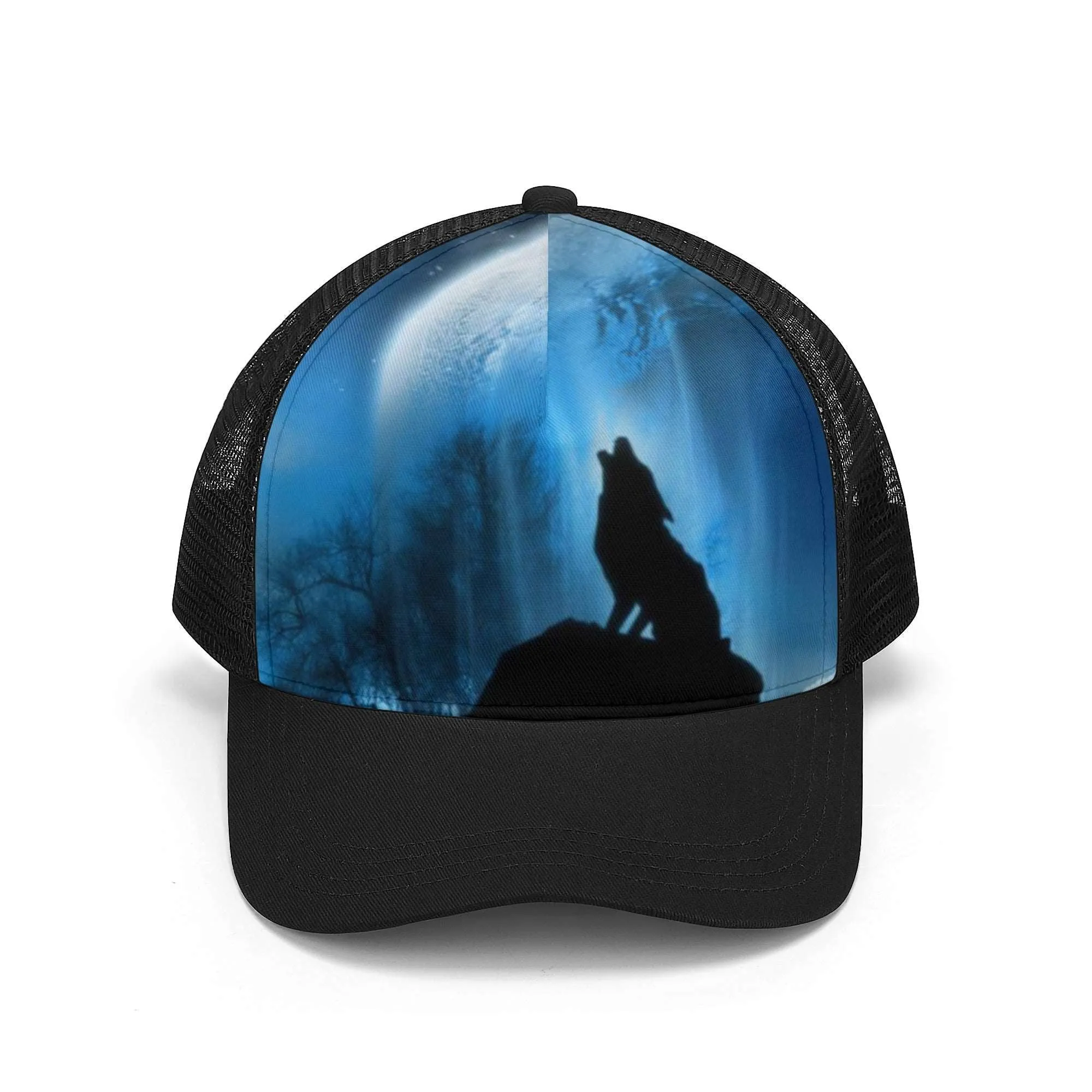 Howling Wolf Breathable Baseball Cap