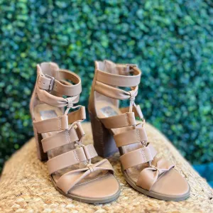 In a Haze Latte Gladiator Open Toe Sandal