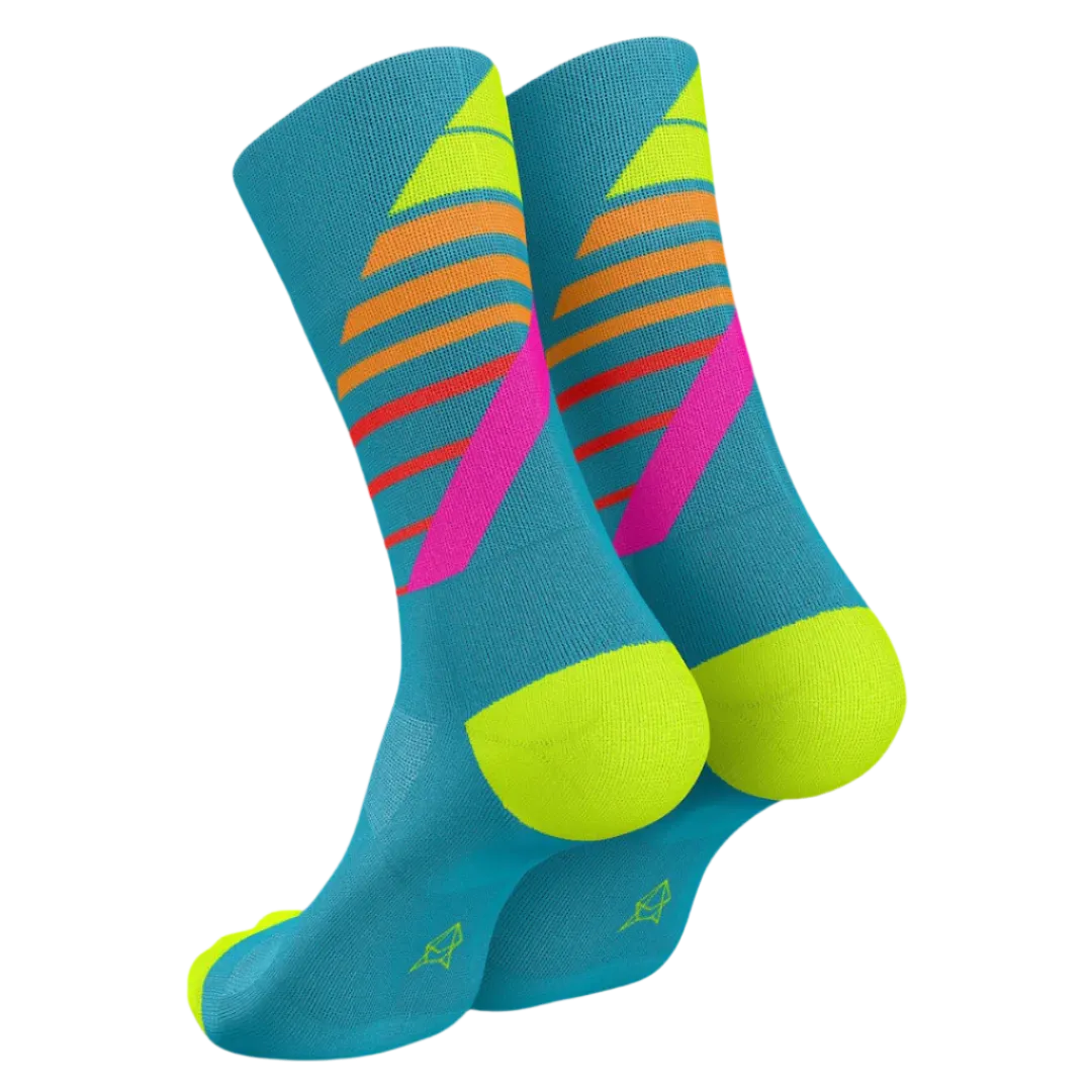 Incylence - Running Ladders Long Sock - Blue Pink