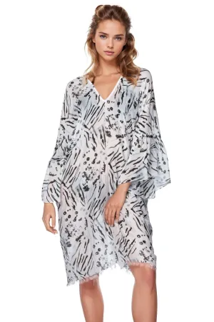 Inked Spots & Stripes Print | Bell Kaftan