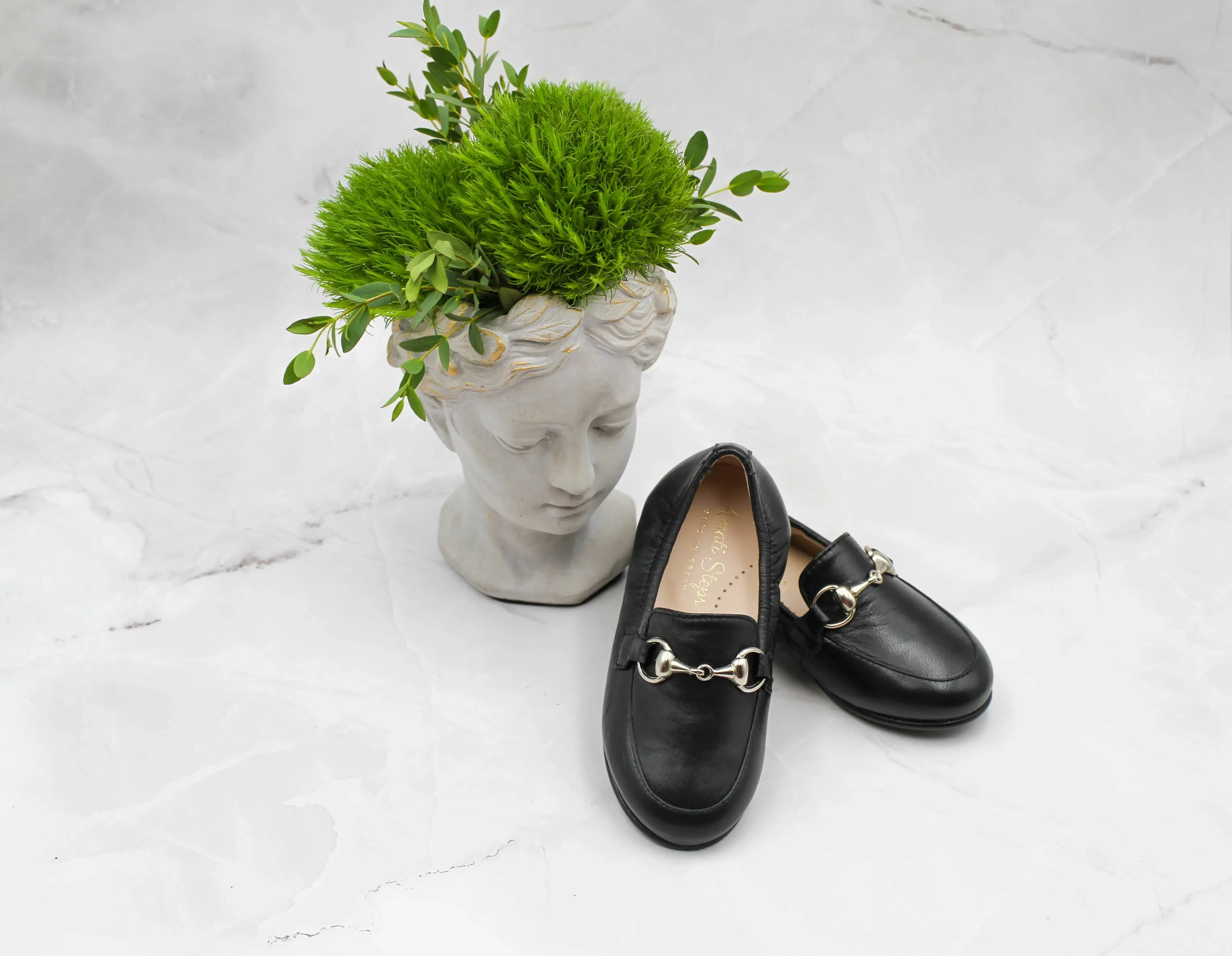 Julian- Black Leather Loafer Shoes