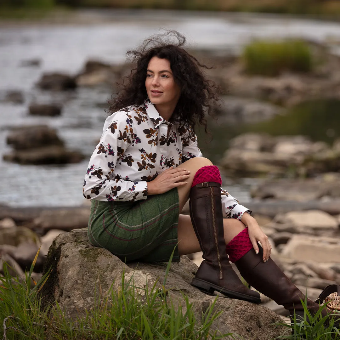 Lady Rannoch Socks - Fuchsia by House of Cheviot