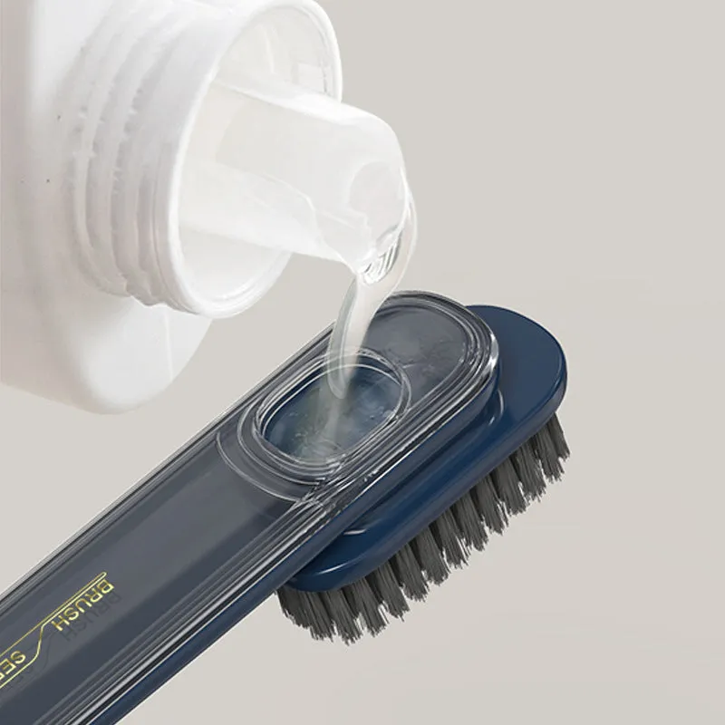 Liquid-adding Press-type Soft-bristle Shoe Brush, HG0153