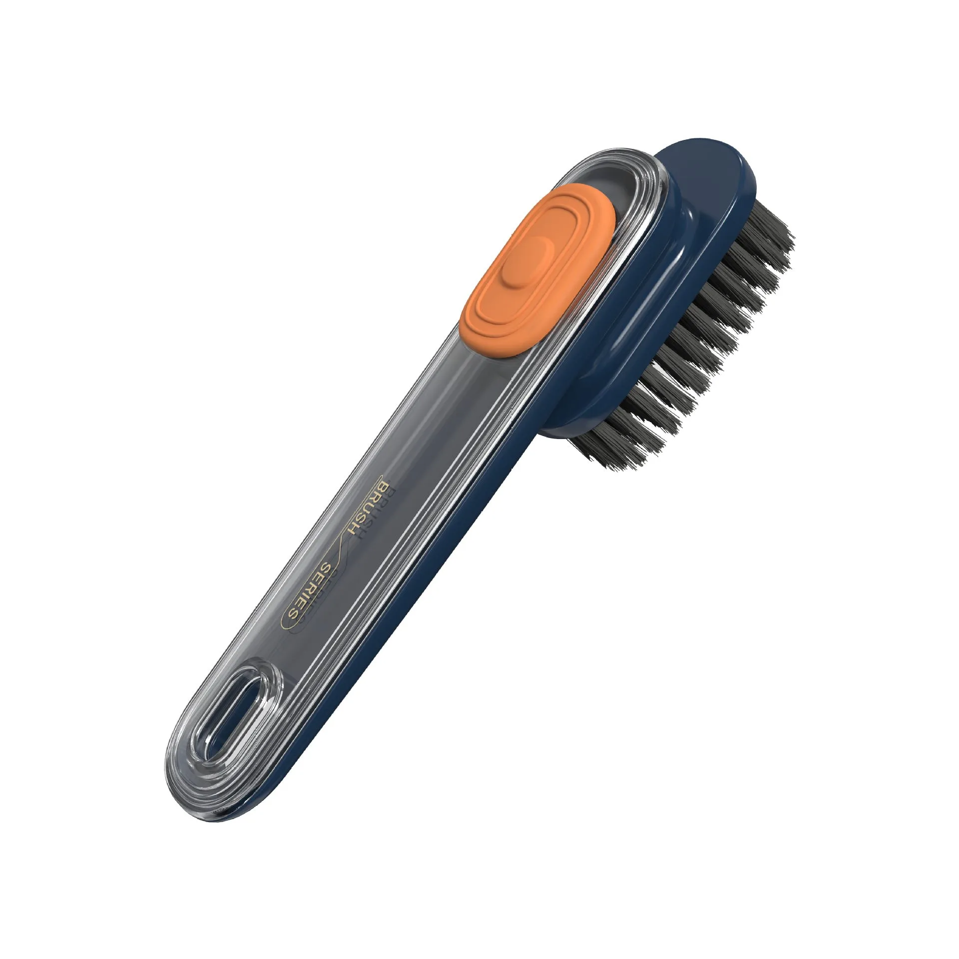 Liquid-adding Press-type Soft-bristle Shoe Brush, HG0153