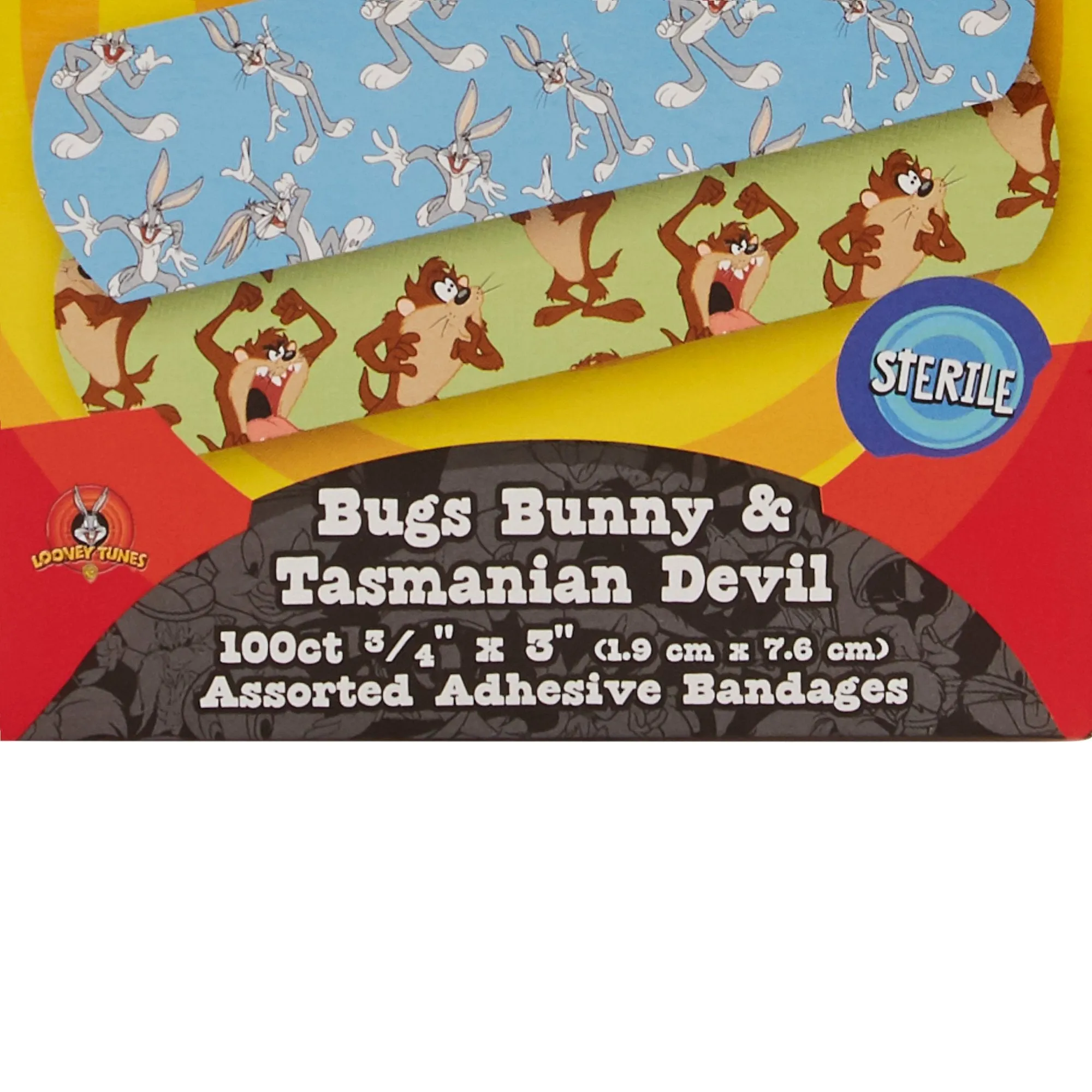 Looney Tunes™ Stat Strip® Bugs Bunny / Tasmanian Devil Design Adhesive Strip, ¾ x 3 Inch