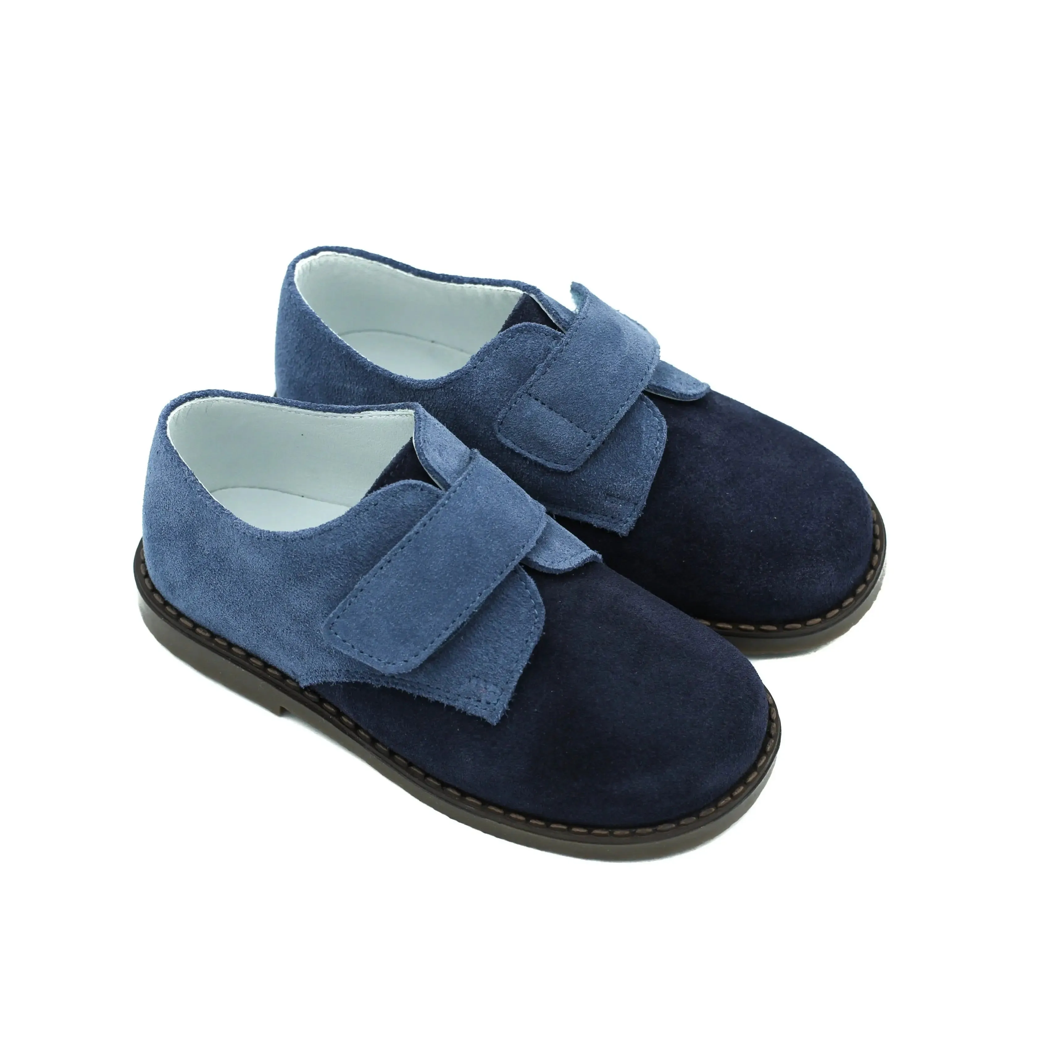 Mathis- Navy Suede Boy Dress Shoes