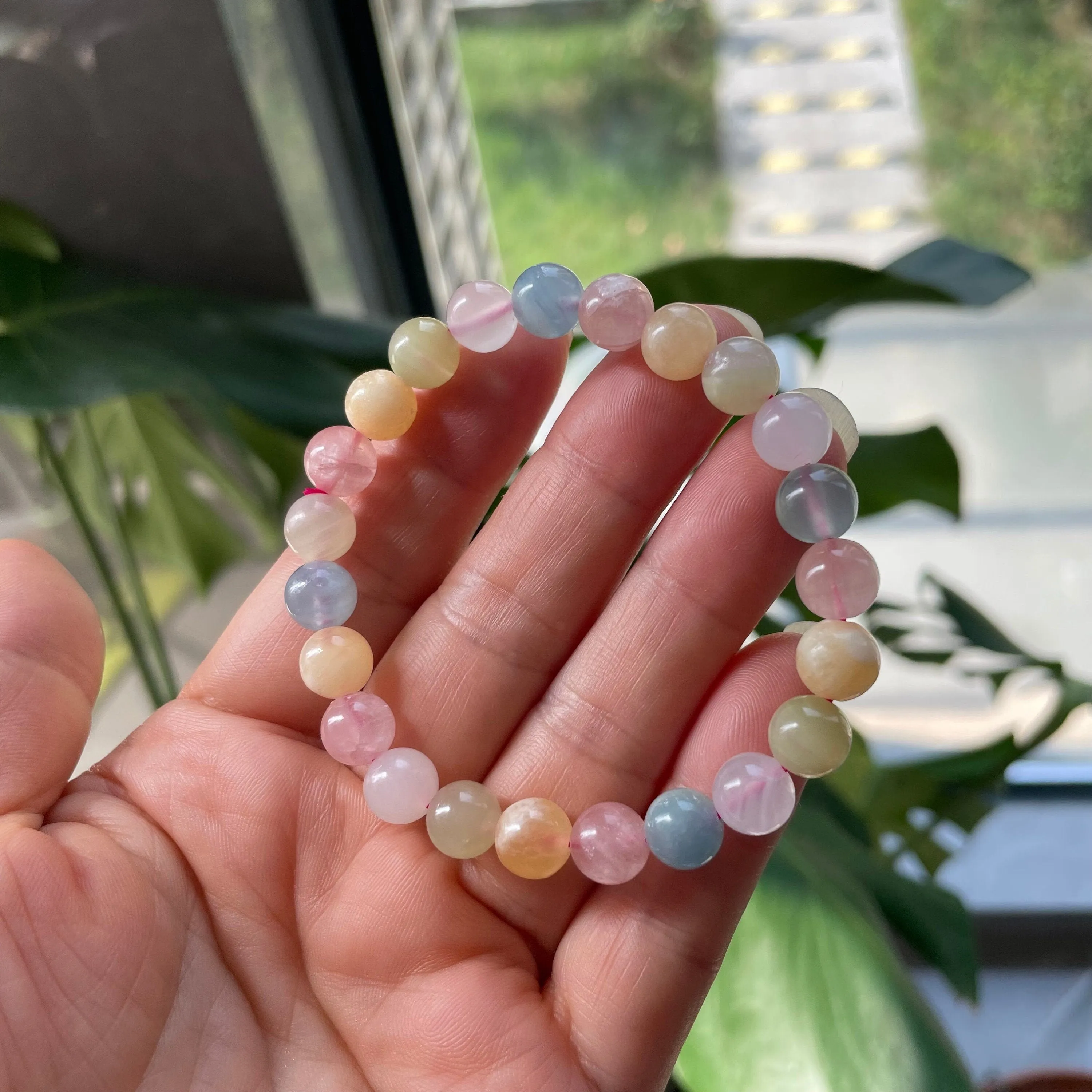 Natural Colorful Calcite Bracelet | Beads 8mm High Grade Quality Genuine Natural Gemstone Stone Beaded Jewelry Men Women Crystal Bead Gem