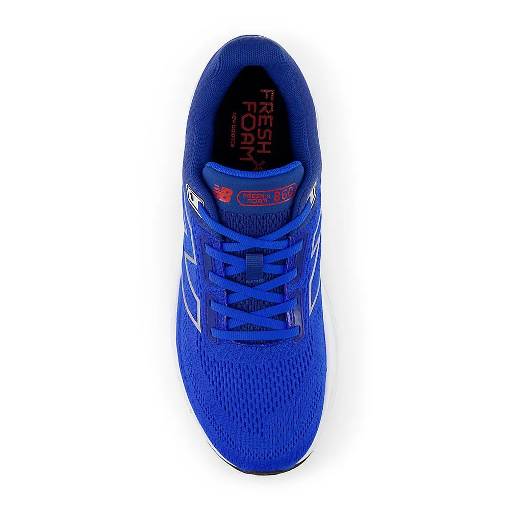 New Balance Fresh Foam X 860 v14 (Mens) - Blue oasis with white and true red