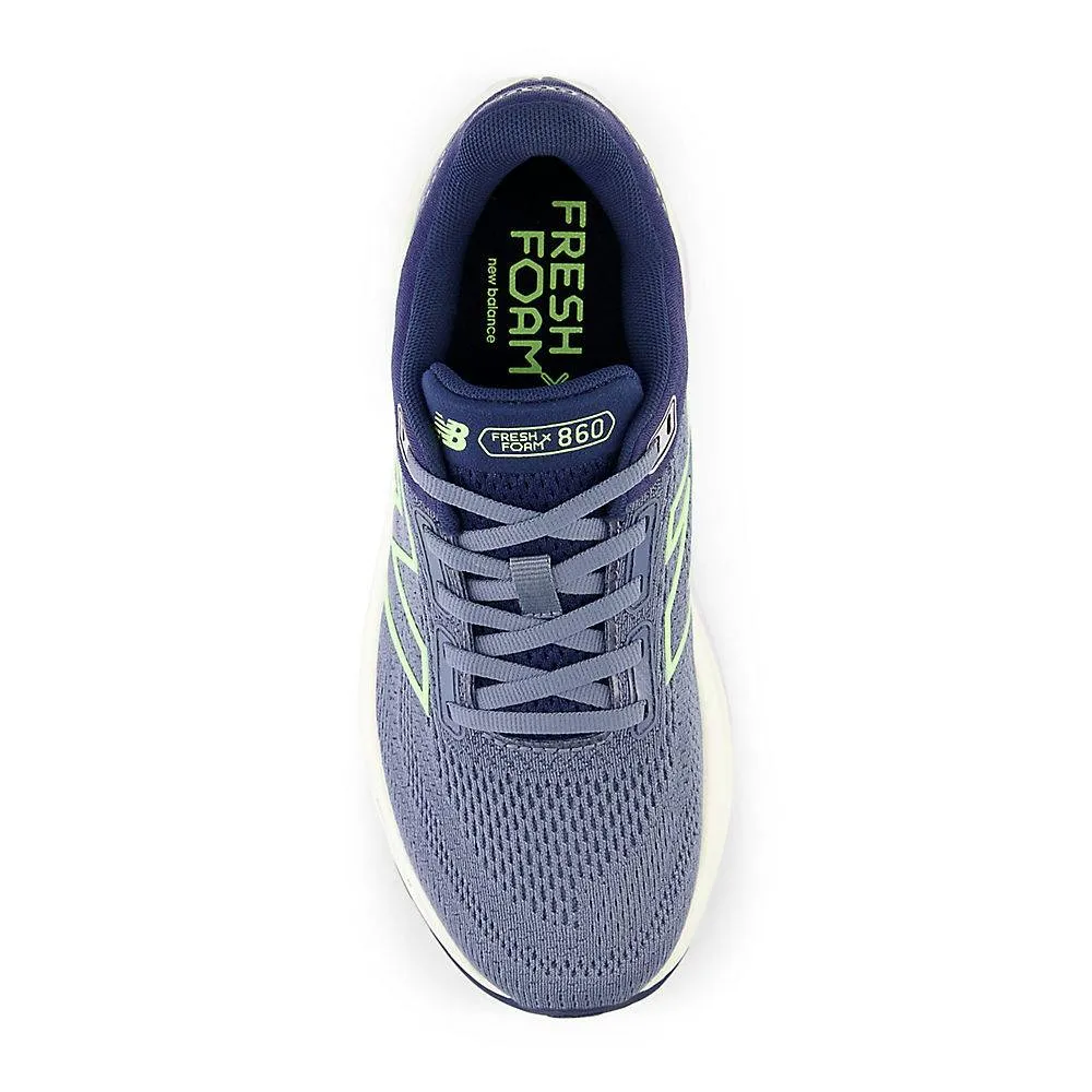 New Balance Fresh Foam X 860 v14 (Womens) - Arctic Grey with Sea Salt and Bleached Lime Glo