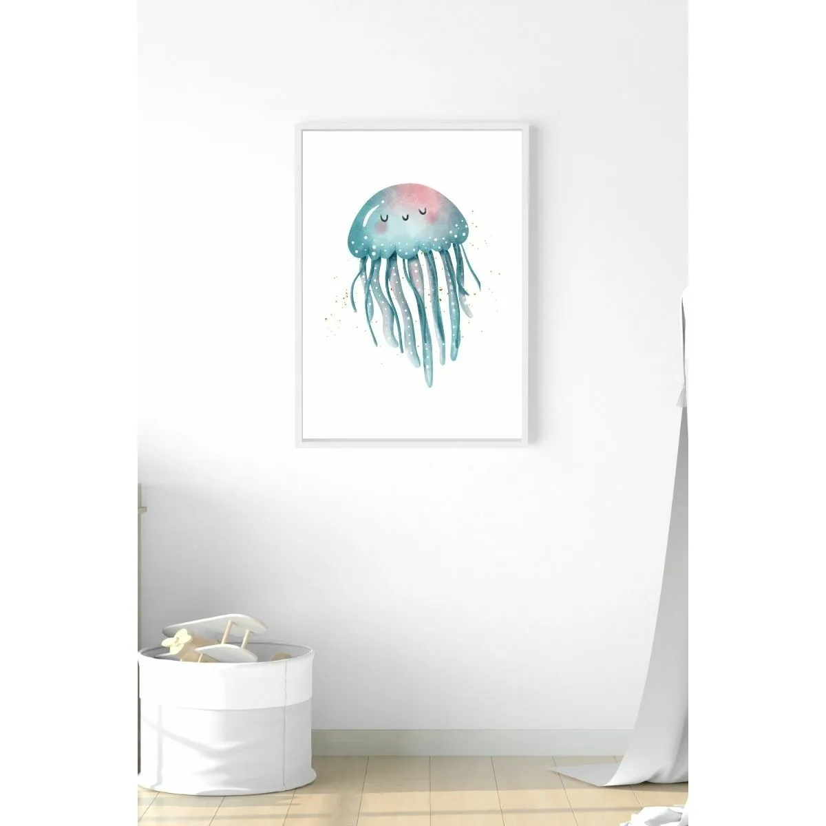 Painting Crochetts Multicolour Children's Jellyfish 33 x 43 x 2 cm