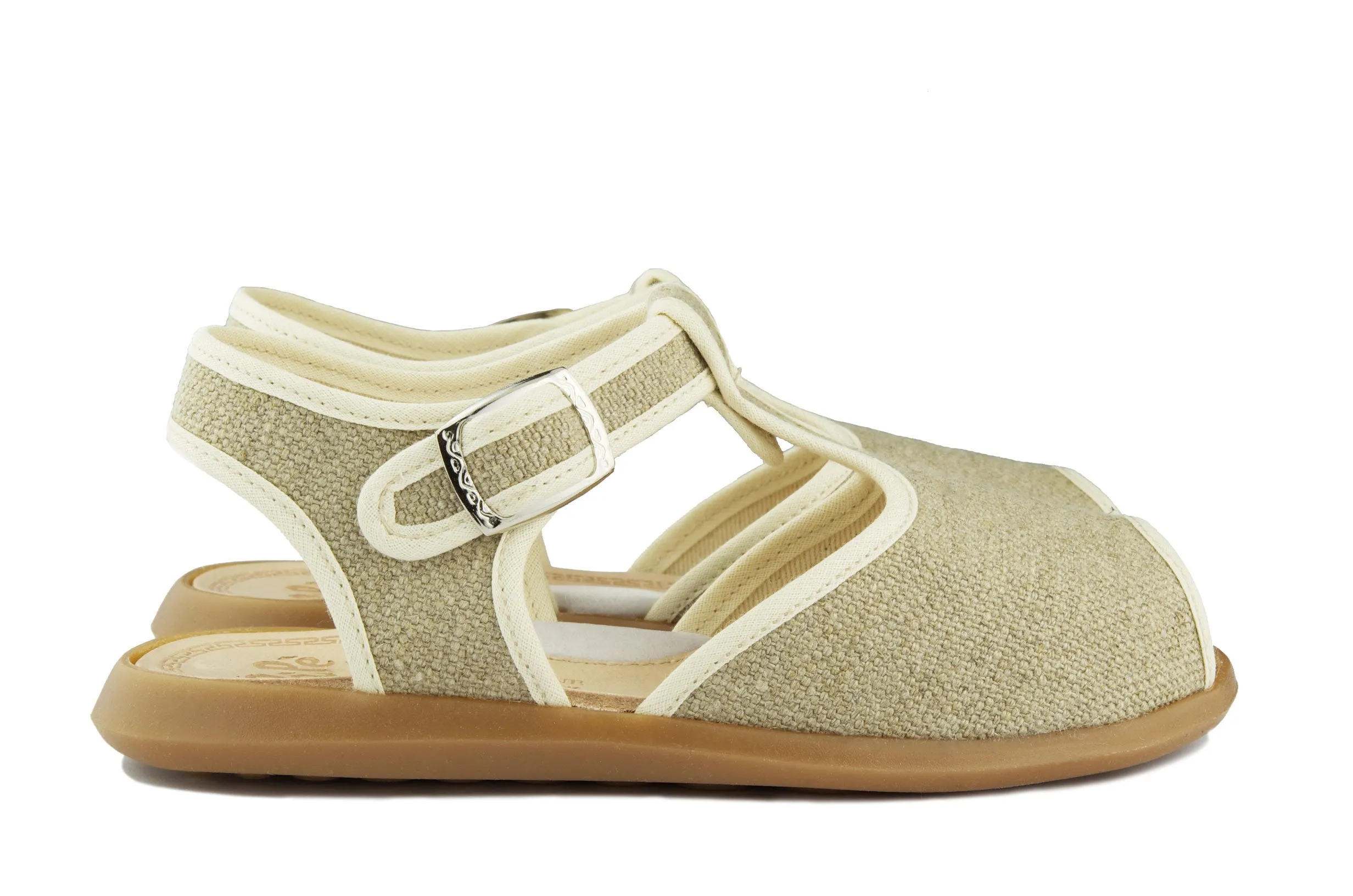 PèPè Girls Light Green & White Sandal