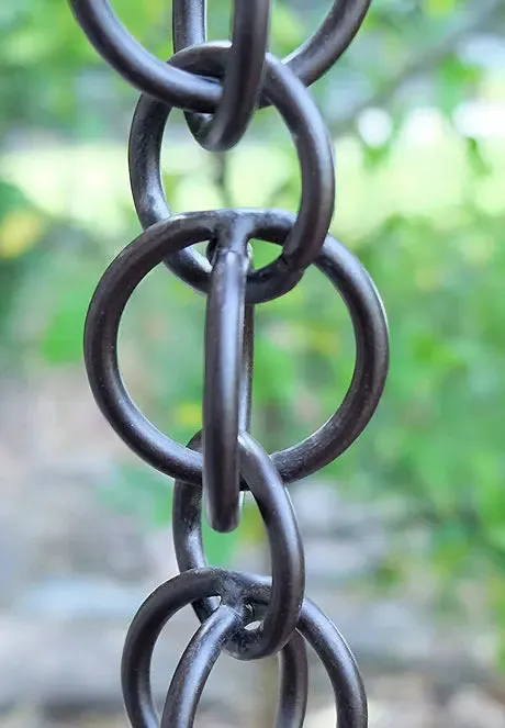 Rain Chain Double Loops - Bronze Aluminum