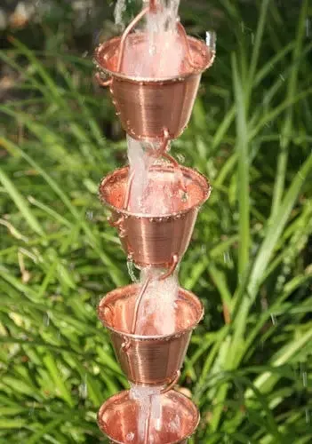 Rain Chain Shizuka Copper Cups