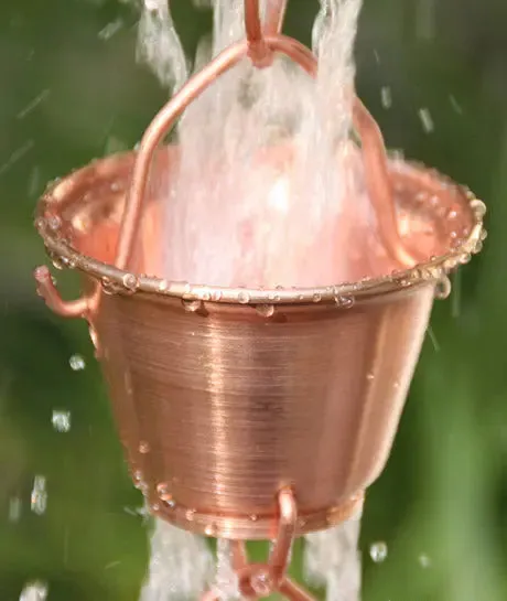 Rain Chain Shizuka Copper Cups