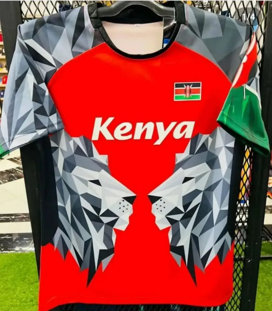 RUGBY T-SHIRTS , KENYA PRINT.