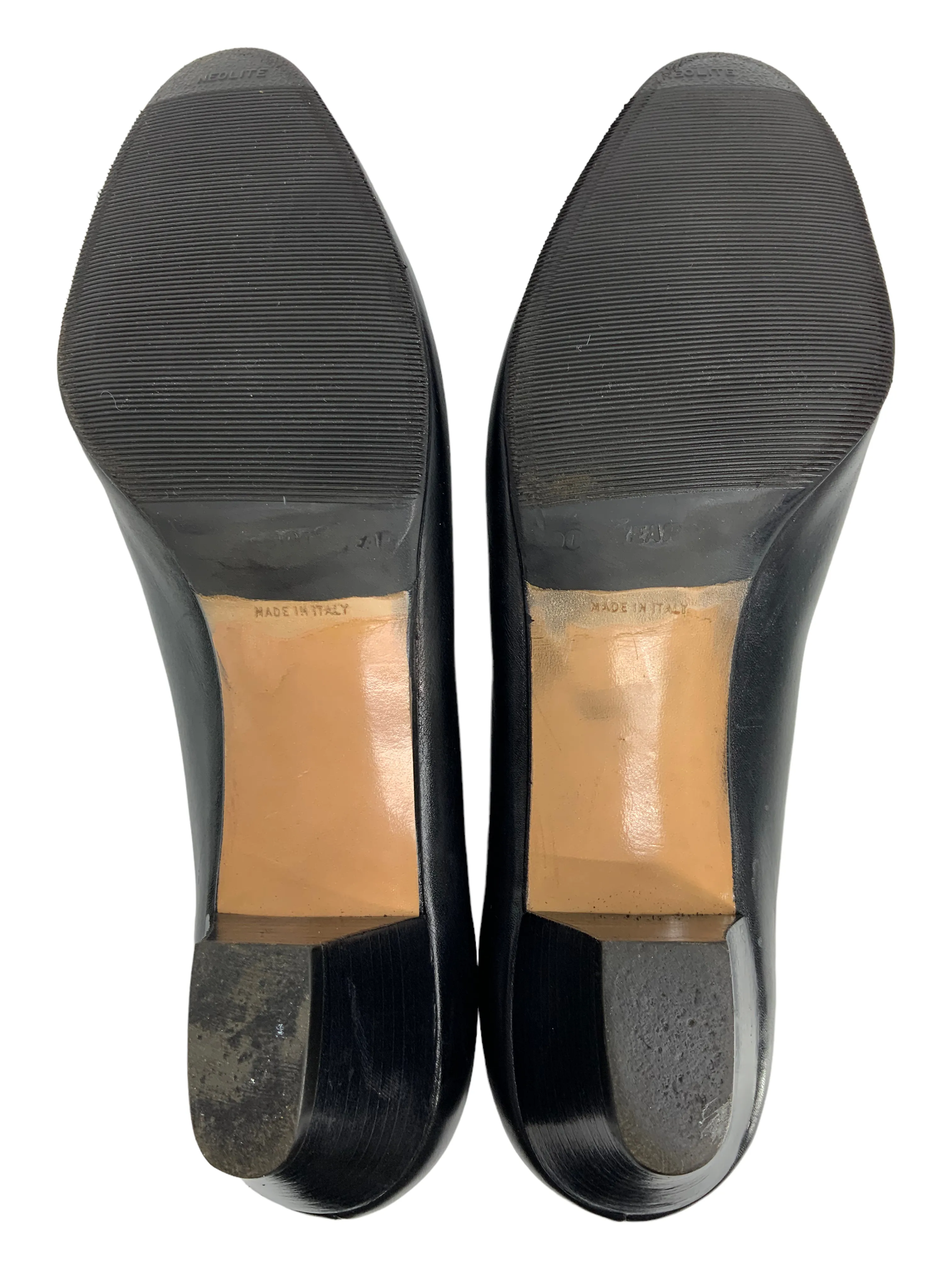 Salvatore Ferragamo Leather Logo Pumps Size 9.5