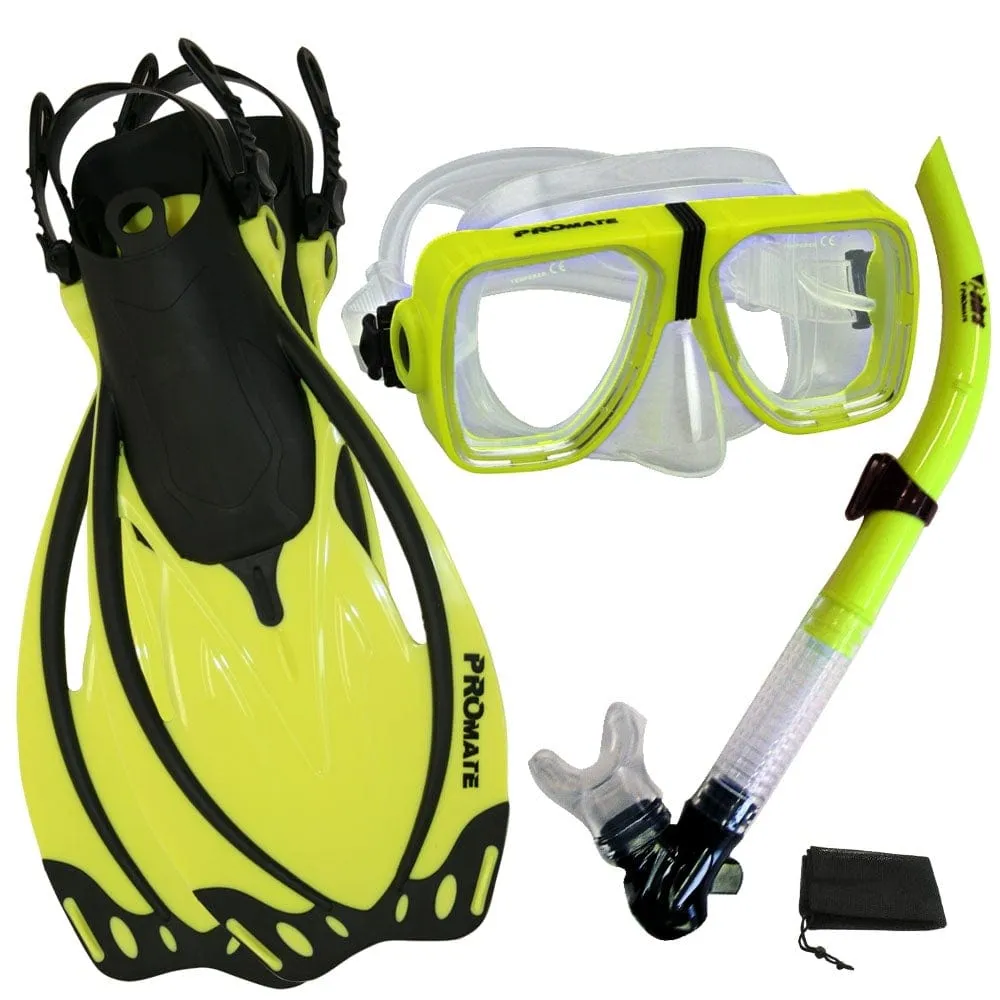 Snorkeling Set Scuba Dive Snorkel Mask Fins Gear - SCS0014