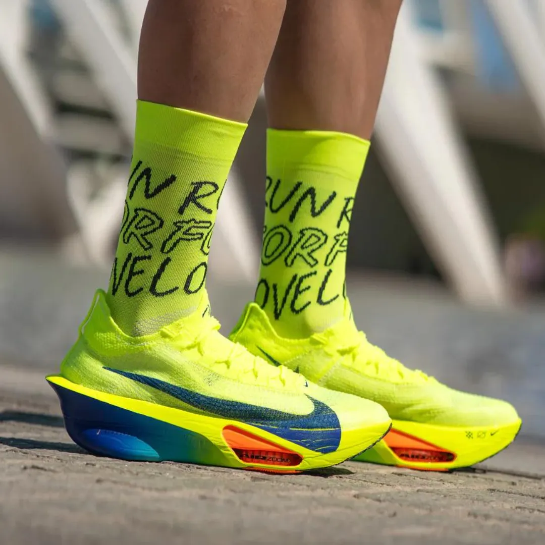 Sporcks - Running Sock - Run For Love Yellow