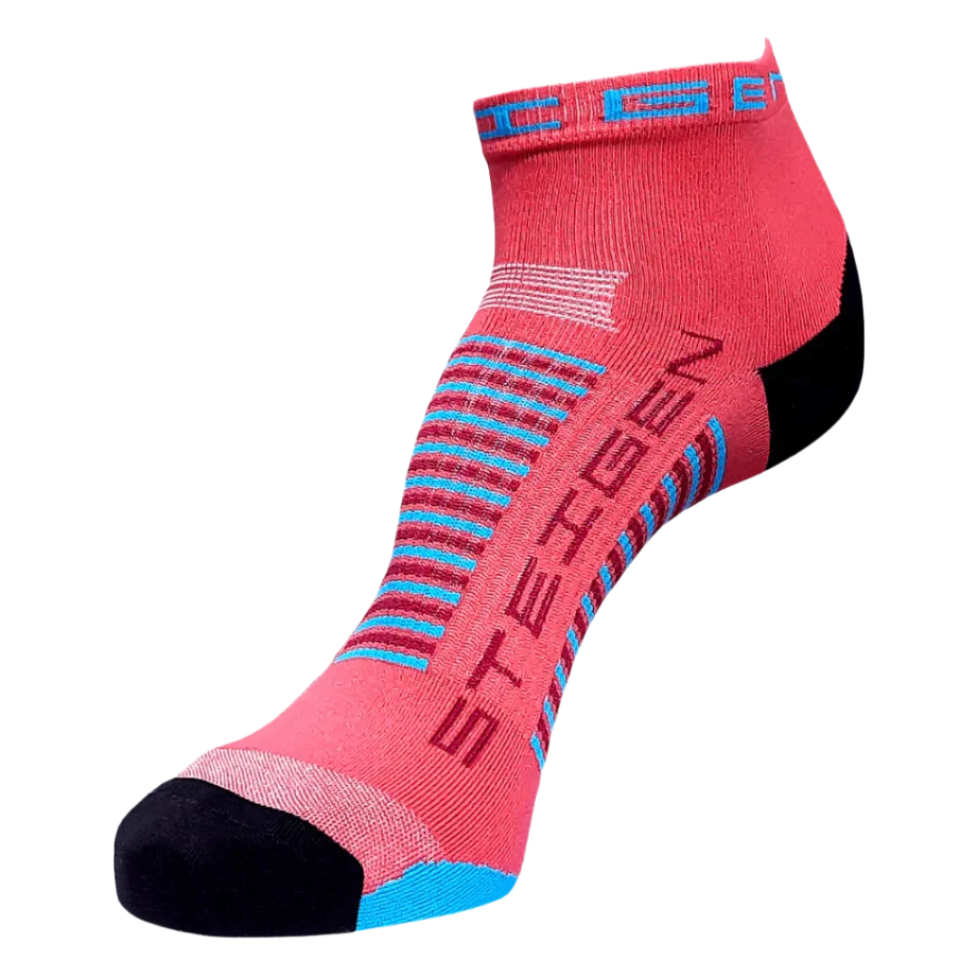 Steigen - Quarter Length Running Socks - Coral