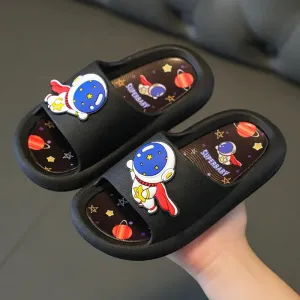 Summer Boy Girl Slippers Cute Cartoon Pattern Children Flip-flops Soft Comfortable Non-slip Indoor Home Shoe Baby Kid Beach Shoe