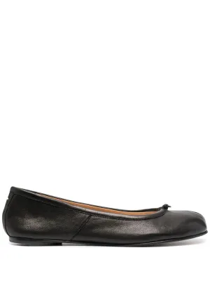 Tabi leather ballerina shoes