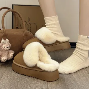 Trendy Cozy Soft Plush Warm Stylish Durable Fashionable Comfortable Chunky Shoes